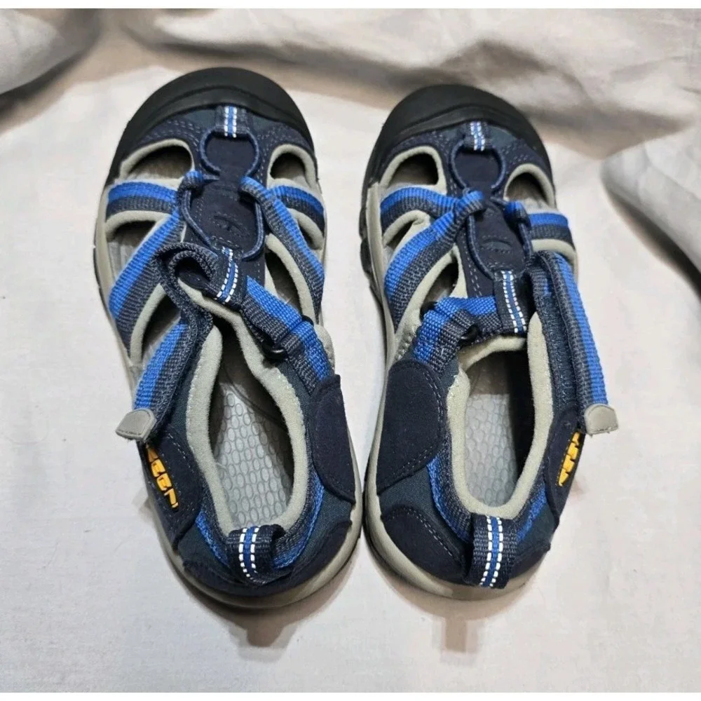 Keen Sandals Kids 2 Youth Venice H2 Fisherman Hiking Water Shoes Navy Blue